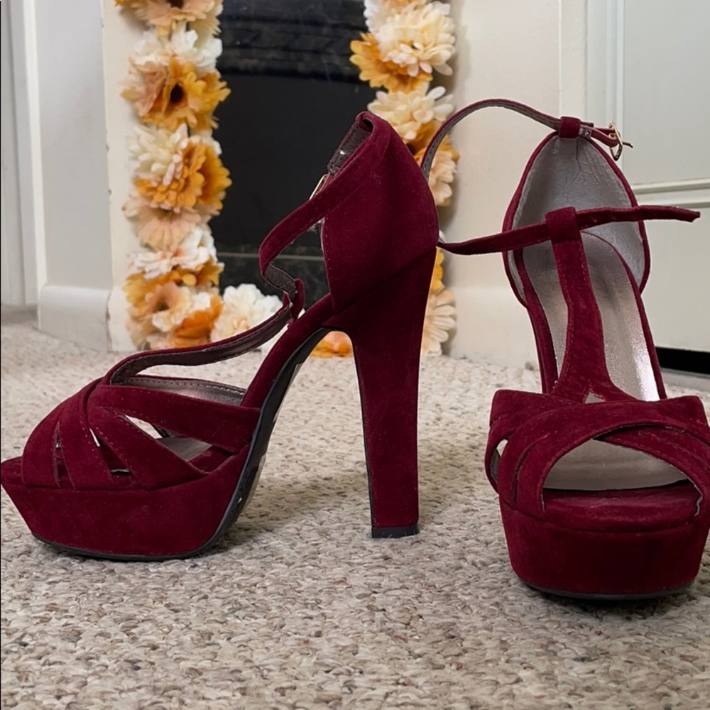 Red Velvet Heels